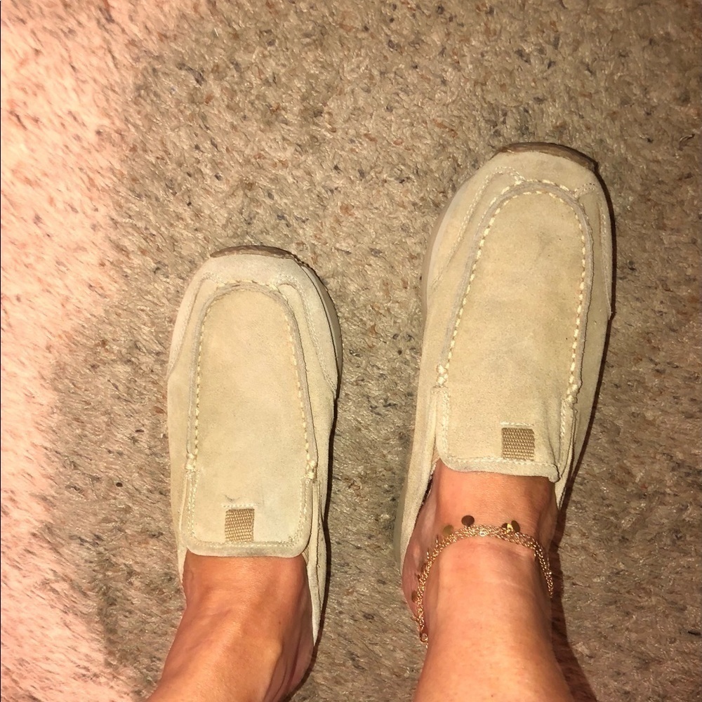 No Boundaries Beige Vintage Platform Canvas Slip on Shoes 8.5 - Picture 3 of 7